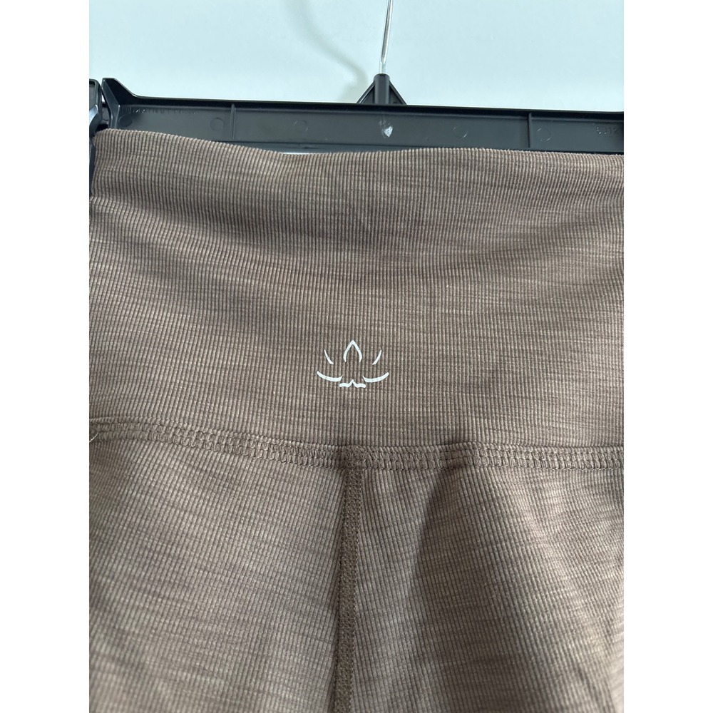 Beyond Yoga Rib High Waisted Midi Legging Mocha Heather Brown Size S - Picture 8 of 9